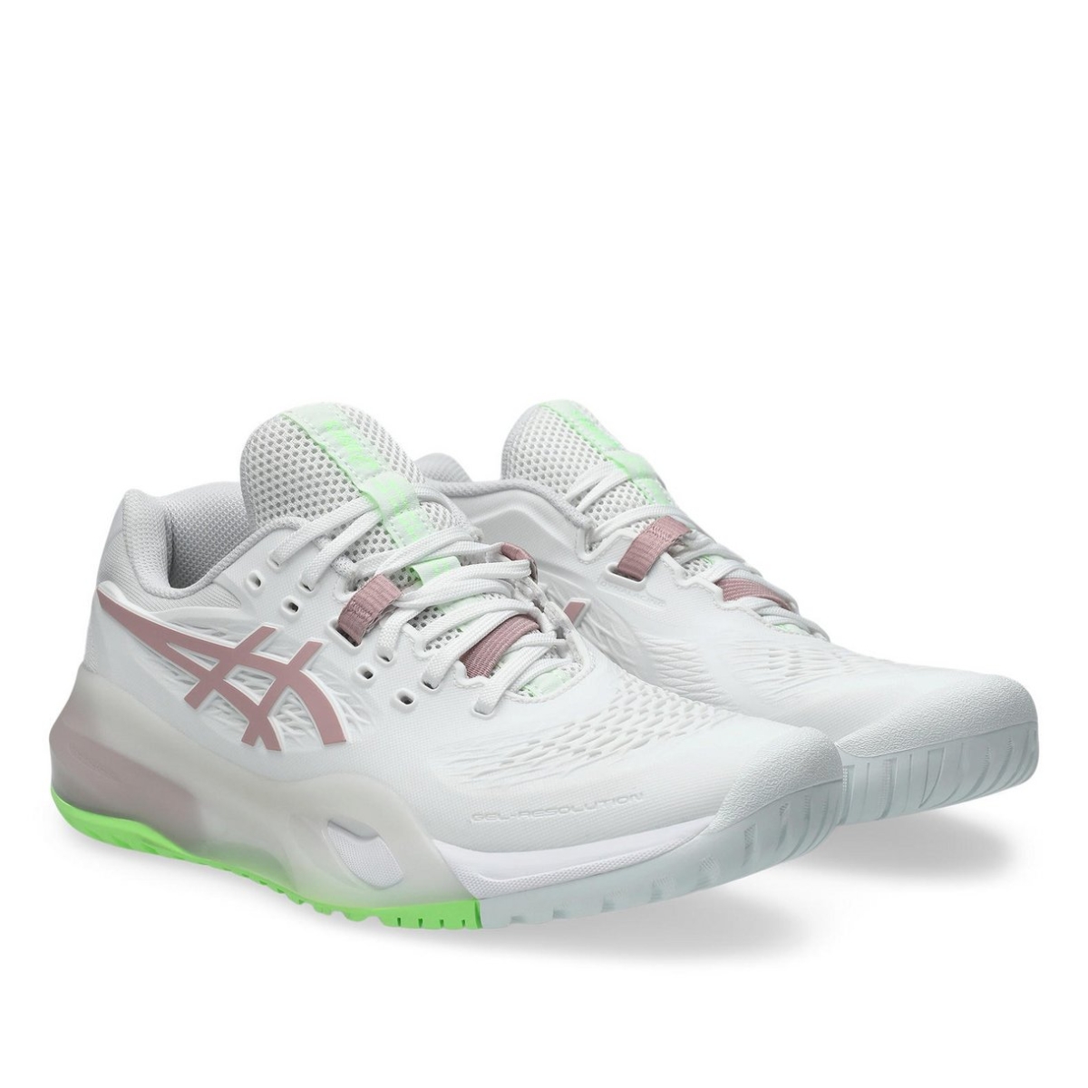6 giày asics gel-resolution x 'white/morganite' 1042a279-104