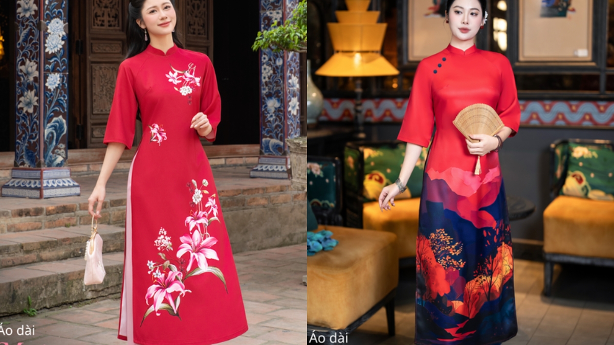Những mẫu áo dài Tết được ưa chuộng nhất năm 2026