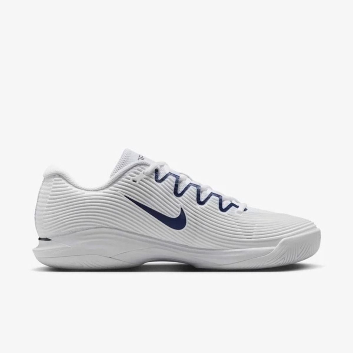 6 giày nike court air zoom vapor 12 hc ‘white midnight’ ib7168-100