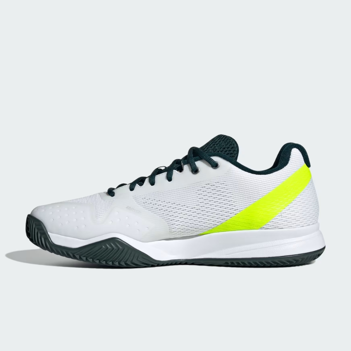 6 giày adidas courtflash speed 2 'cloud white/silver metallic/lucid lemon' jp7309