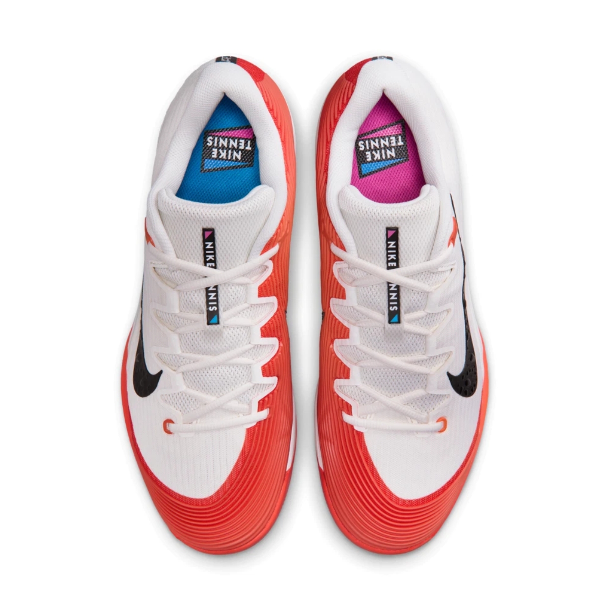 7 giày nike court air zoom vapor 12 hc ‘sail/turf orange' ib6555-100