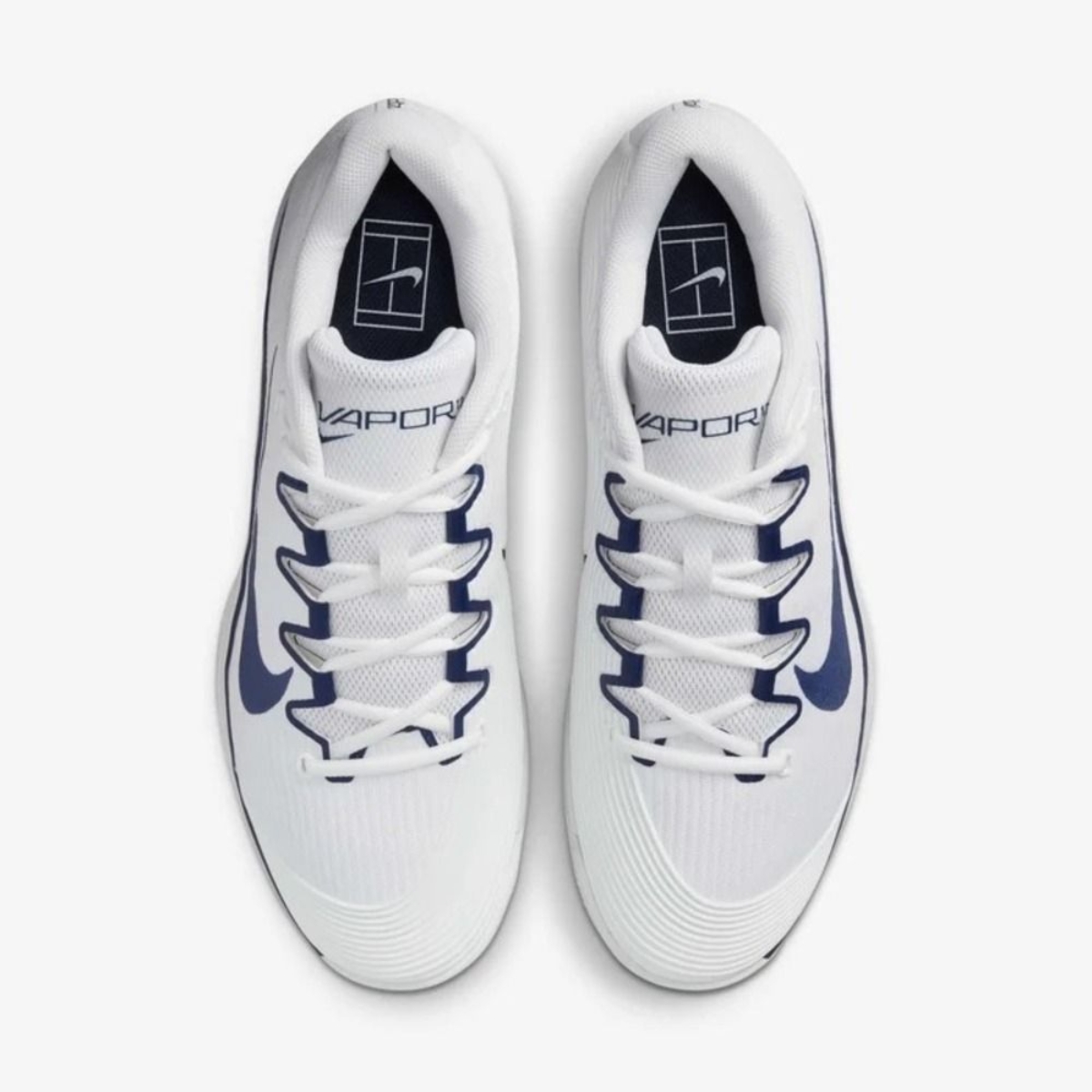 7 giày nike court air zoom vapor 12 hc ‘white midnight’ ib7168-100