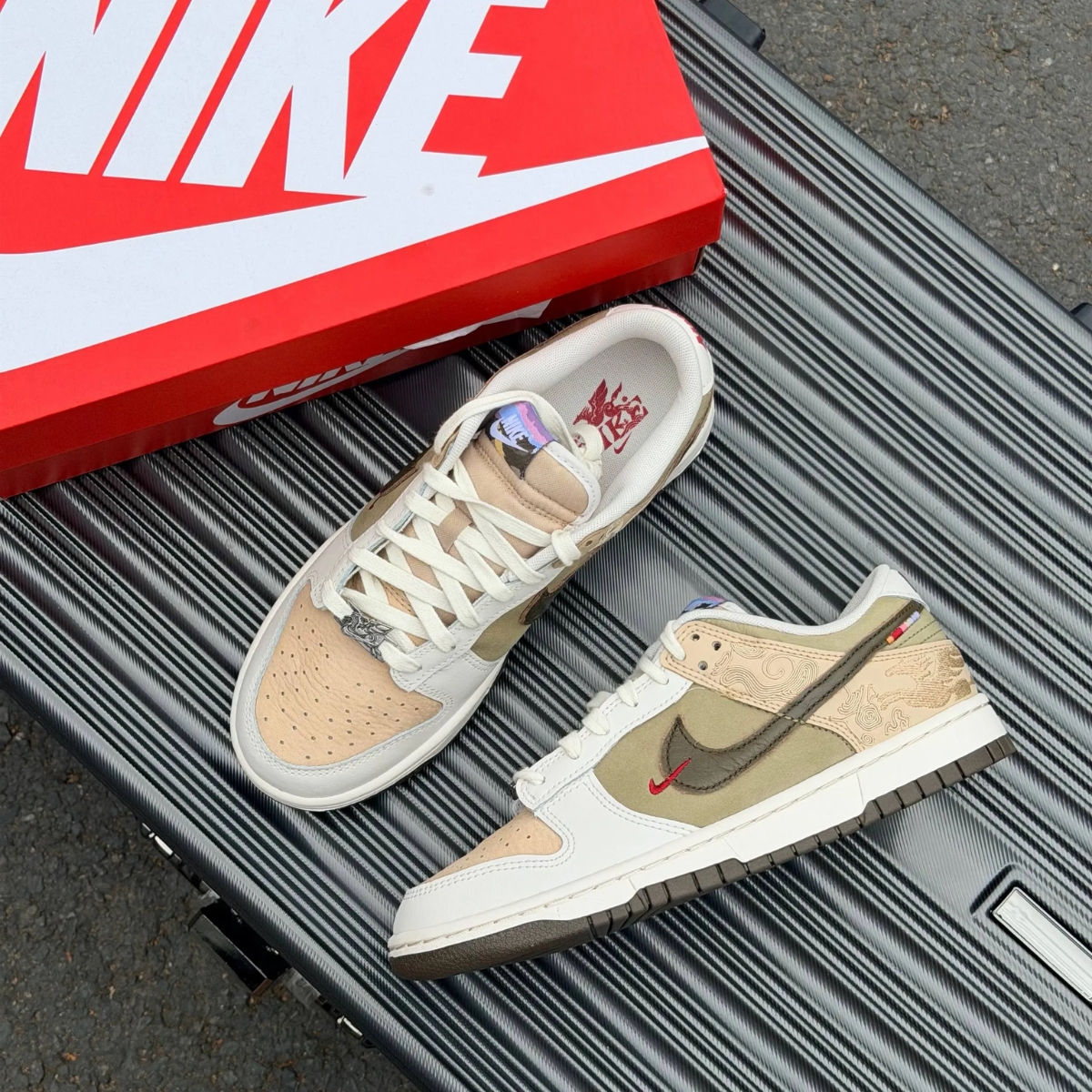 giày nike dunk low ‘pegasus pack linen phantom’ iq1118-220 (2) giày nike dunk low ‘pegasus pack linen phantom’ iq1118-220