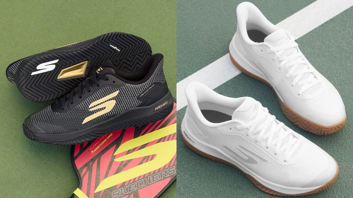 skechers viper court pro 2 vũ khí bảo vệ đôi chân trên sàn đấu