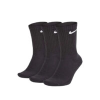 tất nike everyday cushioned training crew socks black sx7664-010