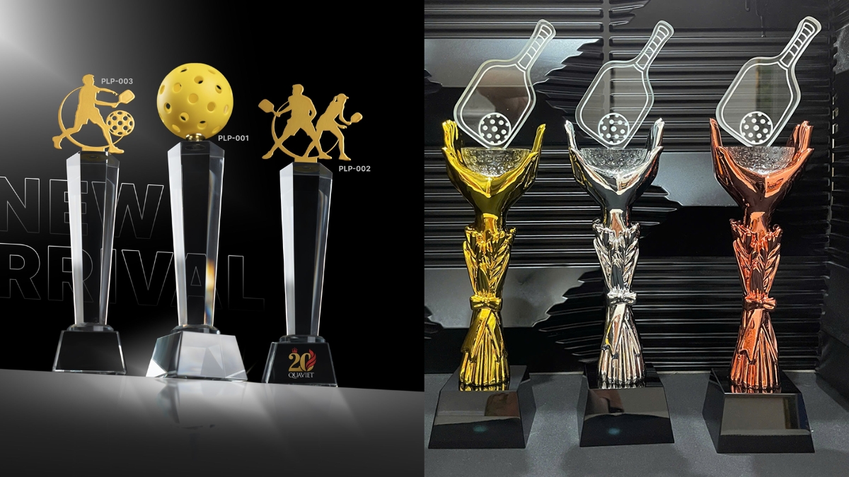 tổng hợp cúp pickleball đặc biệt và phổ biến nhất cho giải đấu