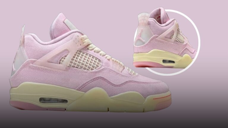 Denim tiếp tục lên ngôi trên Air Jordan 4 Iced Carmine