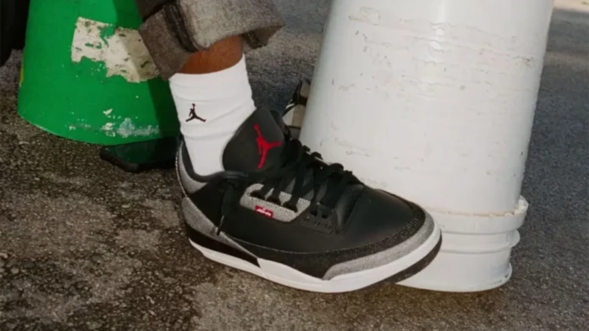 jordan x levi’s tái hiện jordan 3 với phối màu đỉnh