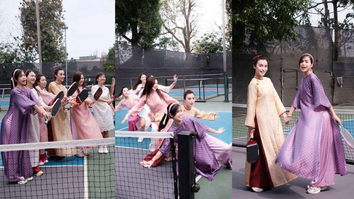 sức hút mới của pickleball trong tà áo dài việt