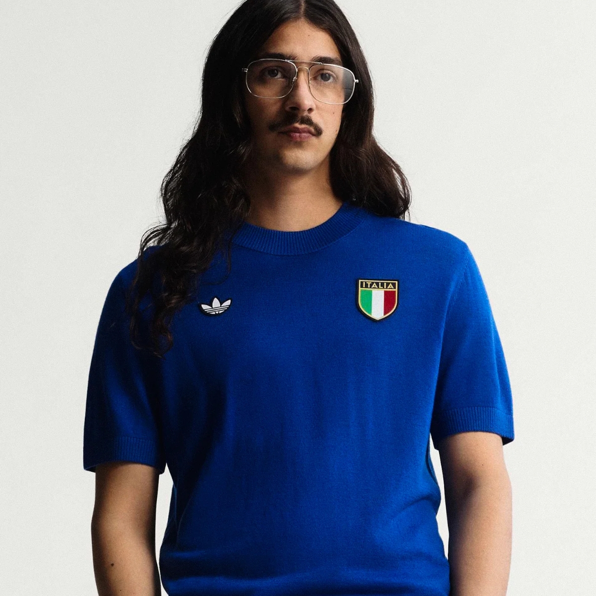 Áo Đấu adidas FIGC Italy 70s Jersey 'Blue' JN3706 (5)