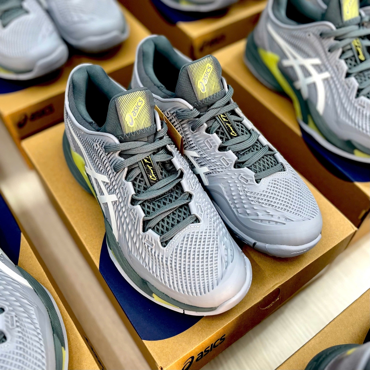 Giày Asics COURT FF3 ‘Grey Blue_White’ 1041A370-404 (3)