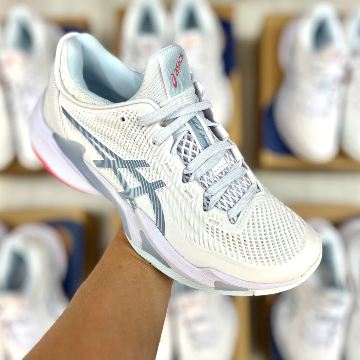 Giày Asics COURT FF3 ‘White_Sky’ 1042A220-107