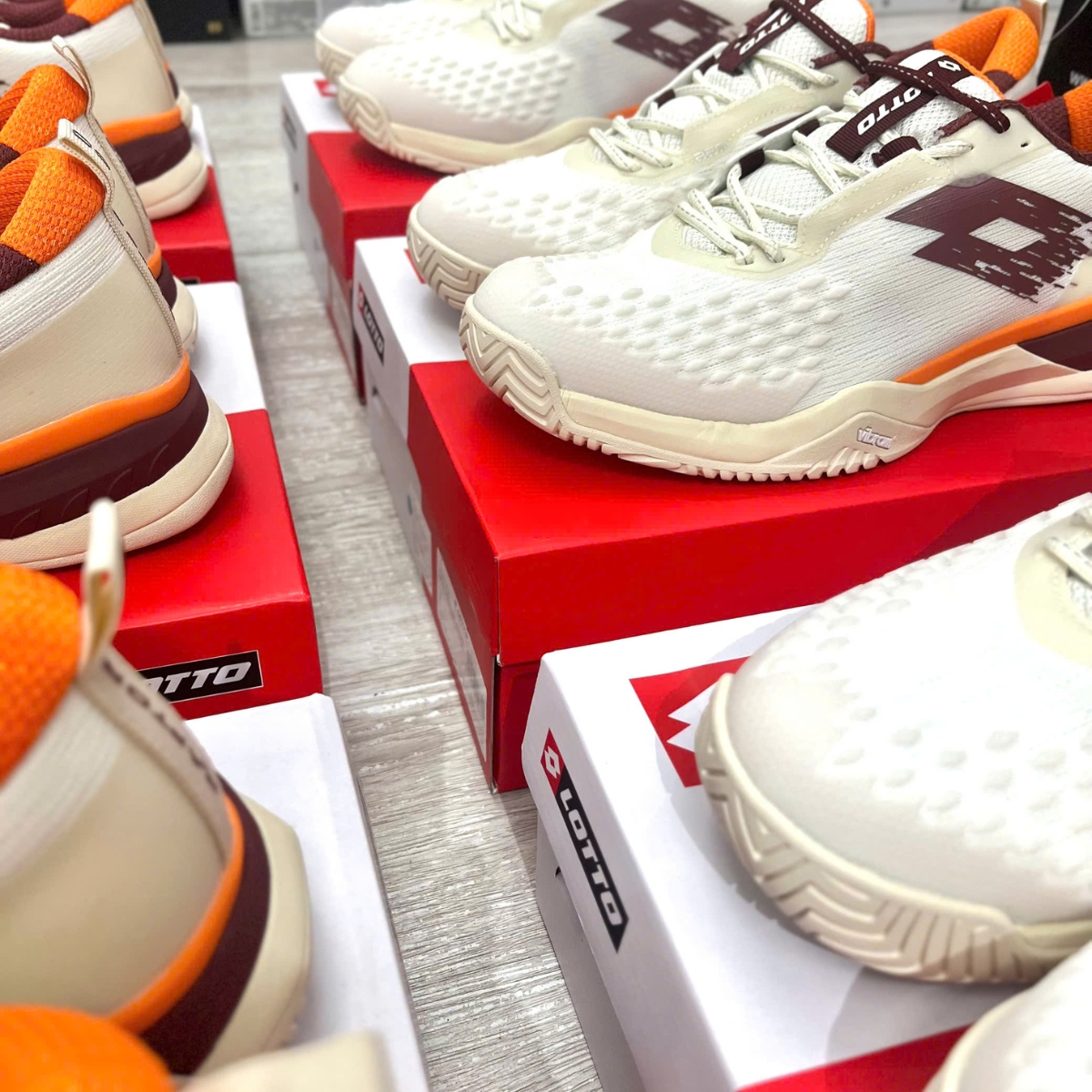 Giày Lotto Raptor Hyperpulse 100 SPD 'Antique White_Madder Brown' LOTTE260101W (10)