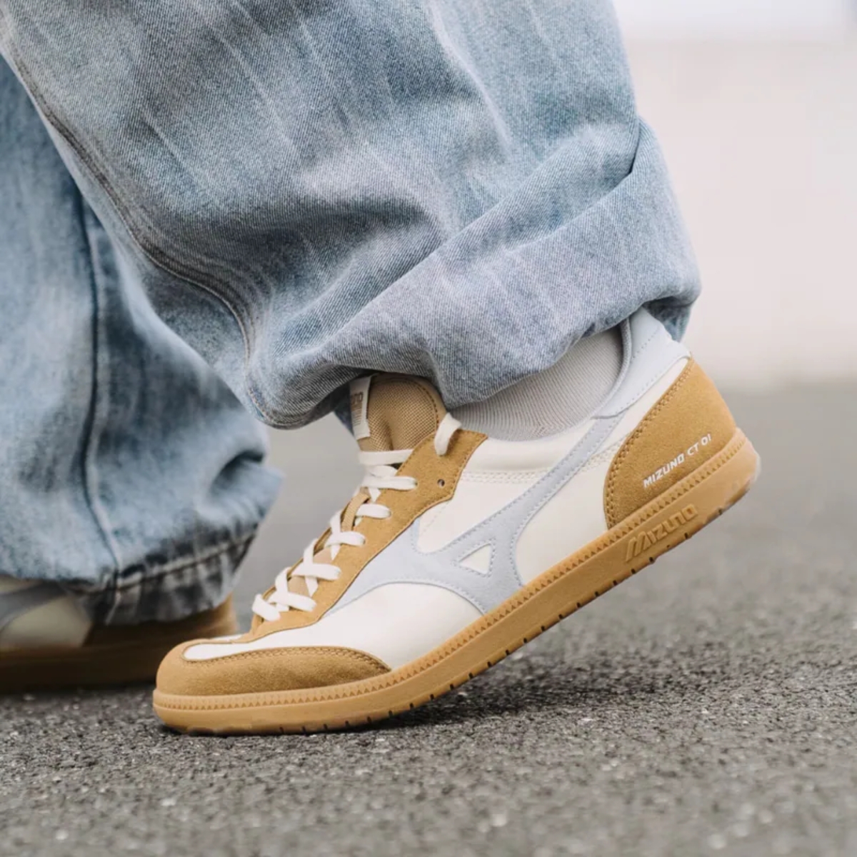 Giày Mizuno CT 01 'Beige_Blue' D1GH262707 (5)