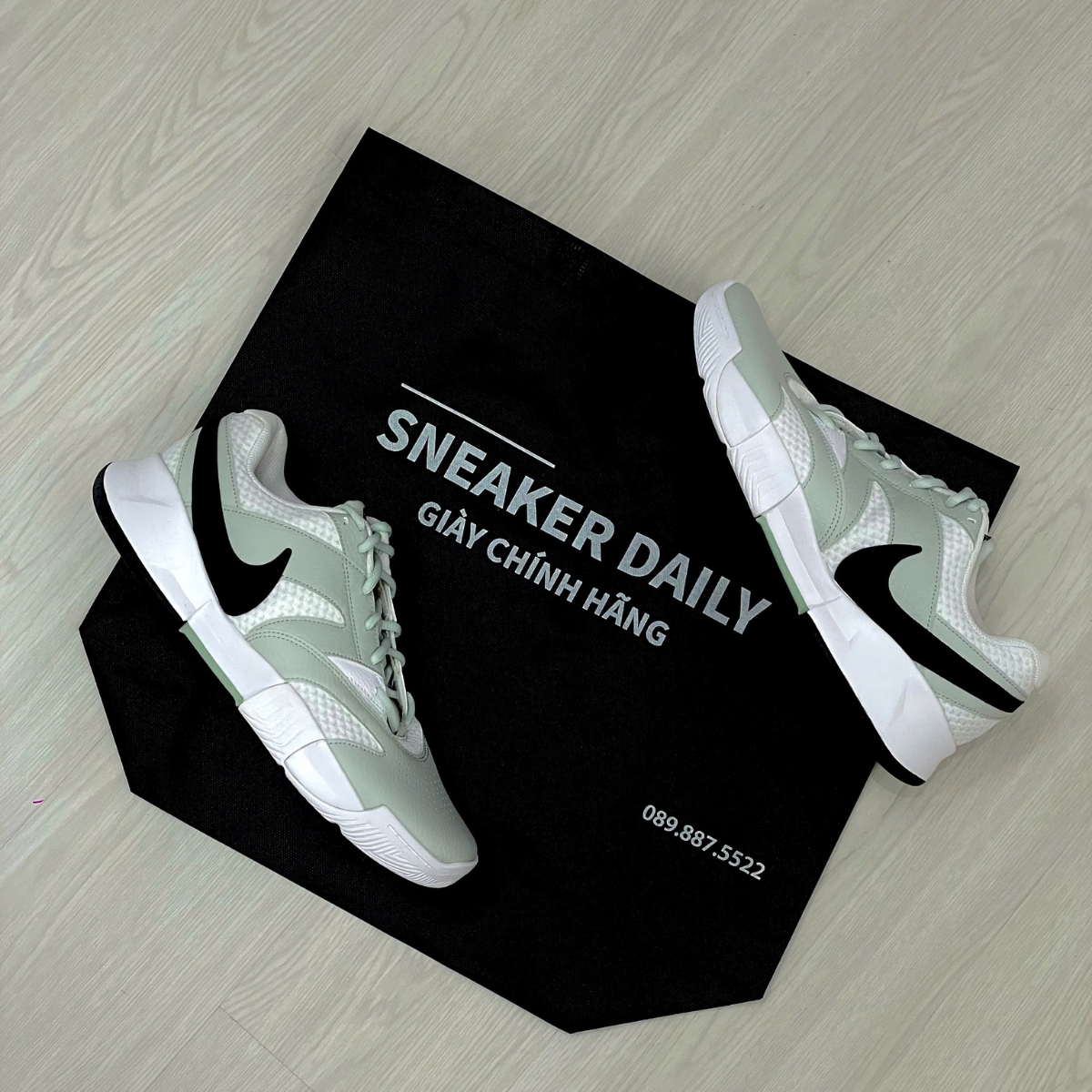 Giày Nike Court Lite 4 ‘Light Silver Steam Black’ FD6574-110 (4)
