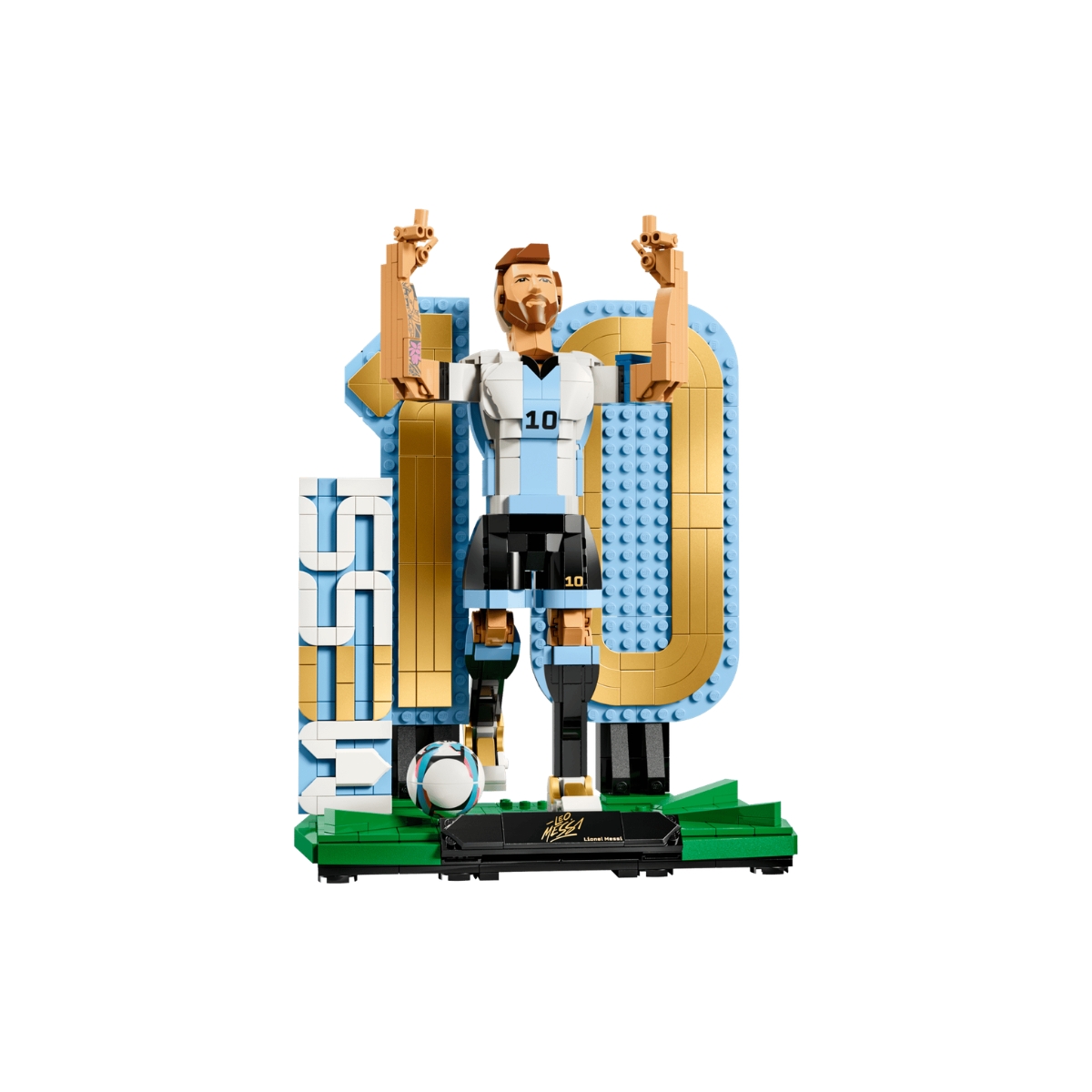 LEGO® Editions Lionel Messi Soccer Legend 43015Lionel Messi Celebration 43018Lionel Messi Soccer Highlights 43011FIFA World Cup™ Official Trophy 43020
