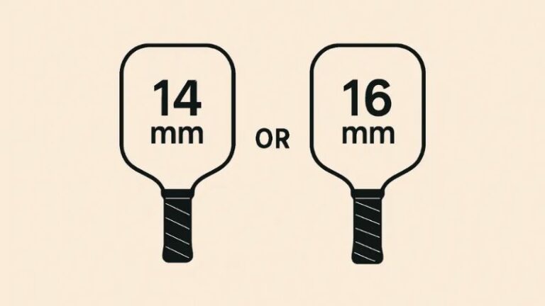 Nữ nên chọn vợt pickleball 14mm hay 16mm?
