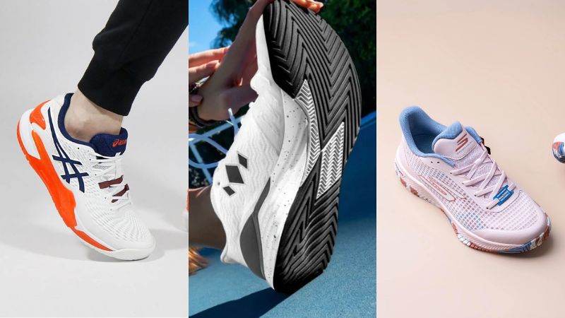So sánh Diadem Court Burst với ASICS Gel-Resolution 9 và Skechers Viper Court Pro