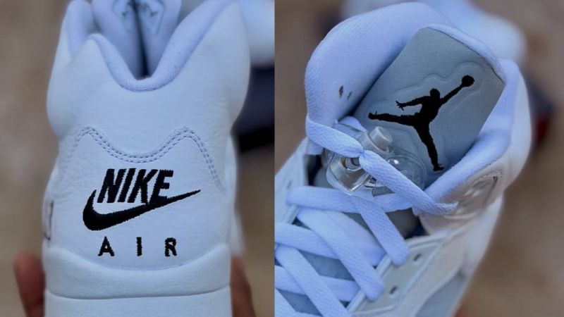 Sự trở lại của huyền thoại Air Jordan 5 White Metallic