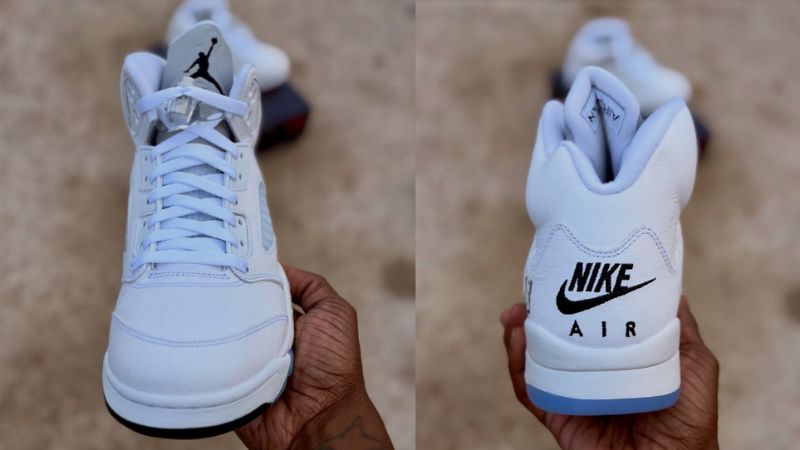 Sự trở lại của huyền thoại Air Jordan 5 White Metallic tại Sneaker Daily