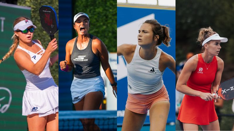 Điểm danh bốn nữ vận động viên pickleball nổi tiếng nhất thế giới