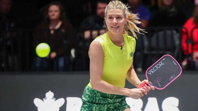Eugenie Bouchard gia nhập đường đua pickleball muộn nhưng sớm vươn lên vị trí vận động viên pickleball nữ nổi tiếng nhất thế giới