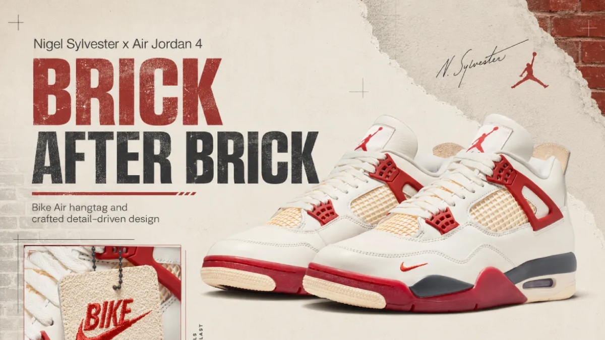 Air Jordan 4 Brick After Brick chính thức lên kệ tháng 5 này