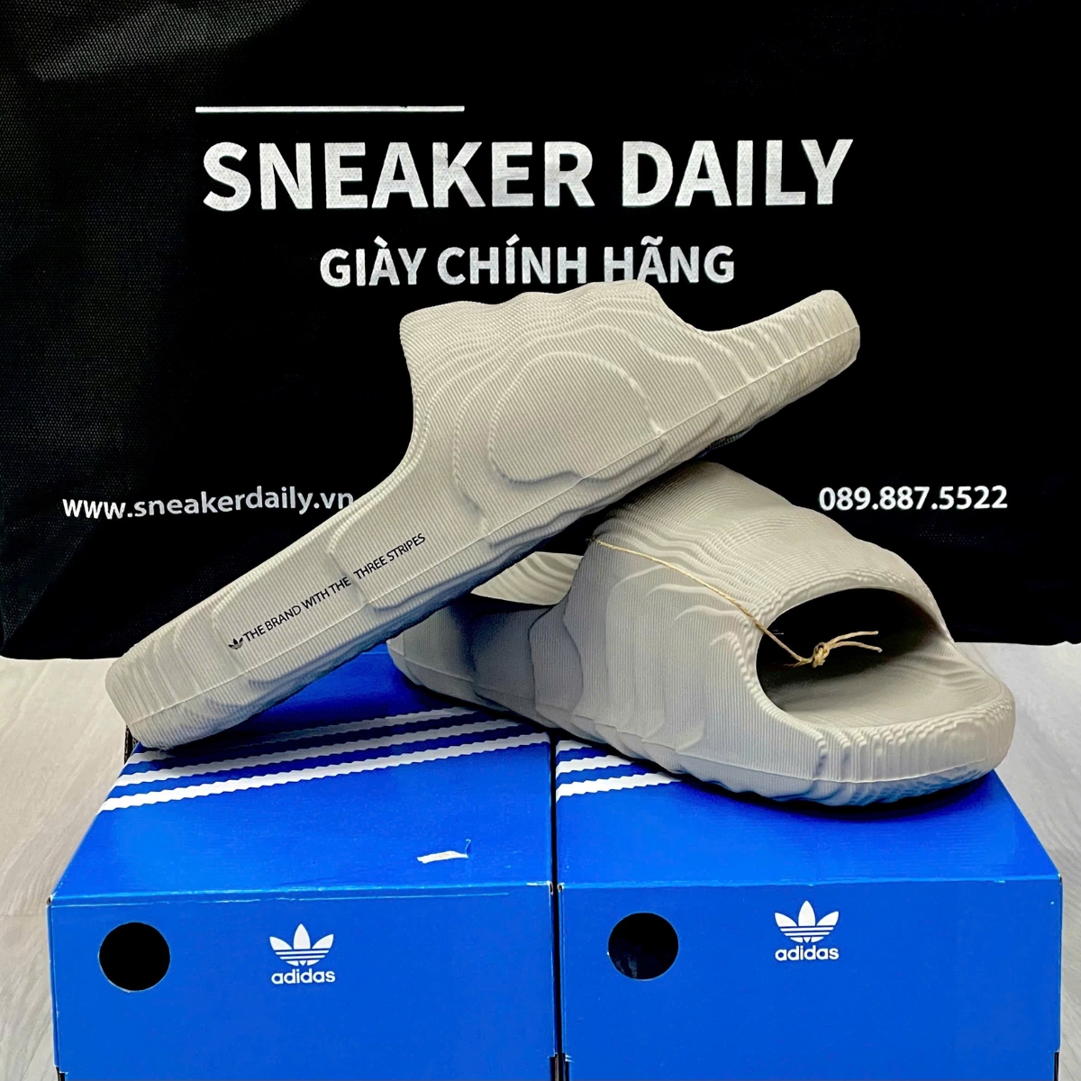 Dép adidas Adilette 22 ‘Light Brown’ HQ4670 (2)