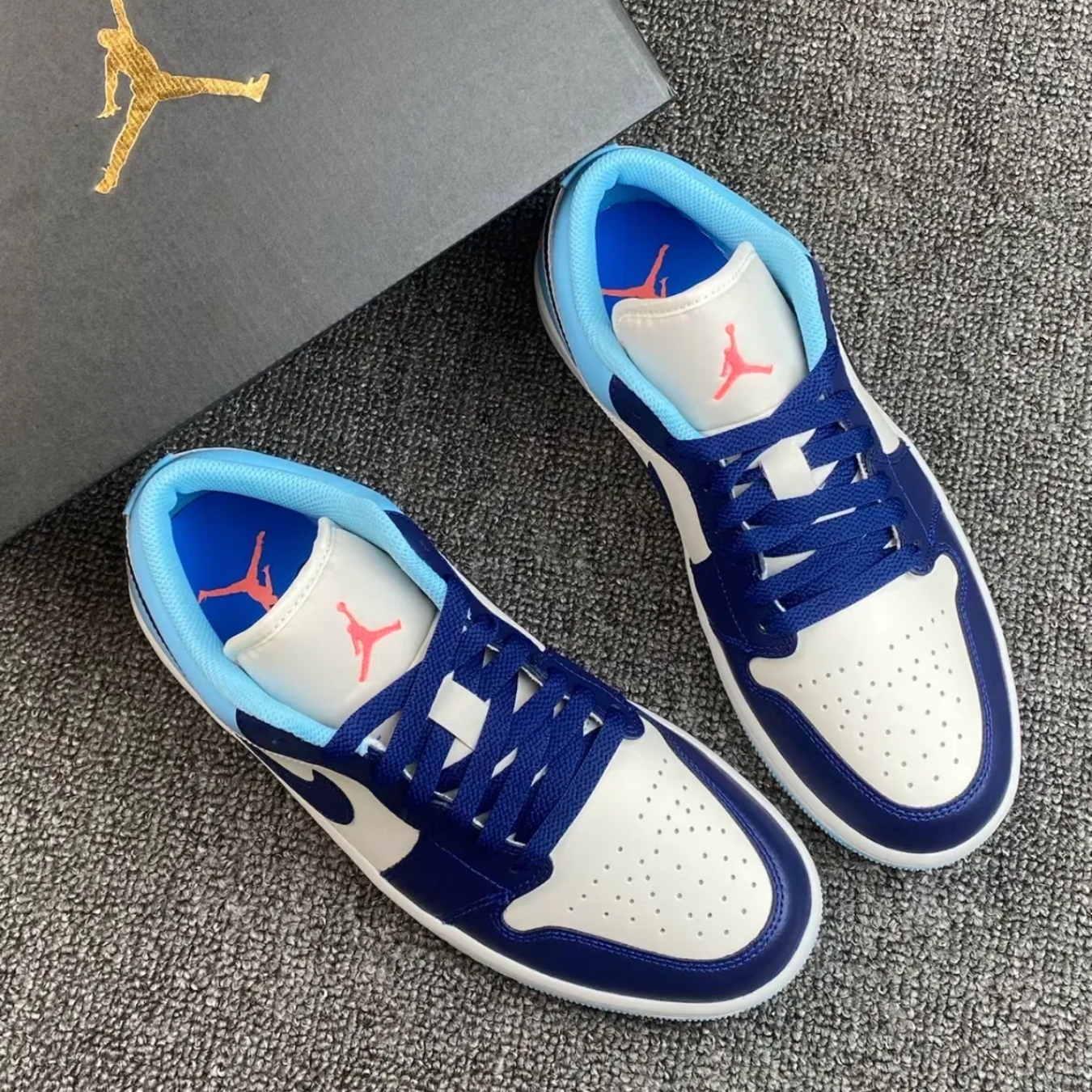Giày Air Jordan 1 Low 'Sail Blue Chill' 553558-149 (3)