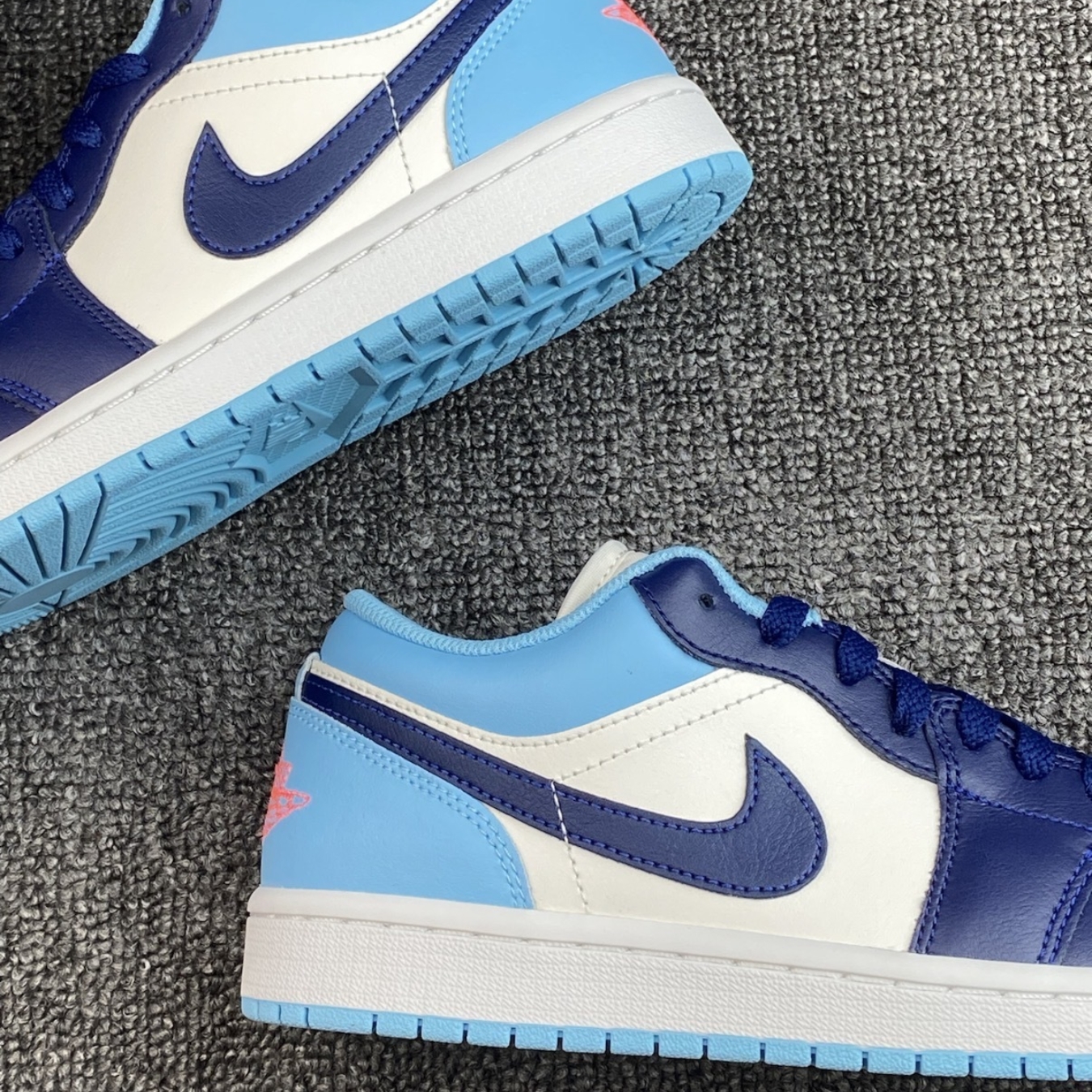 Giày Air Jordan 1 Low 'Sail Blue Chill' 553558-149 (4)