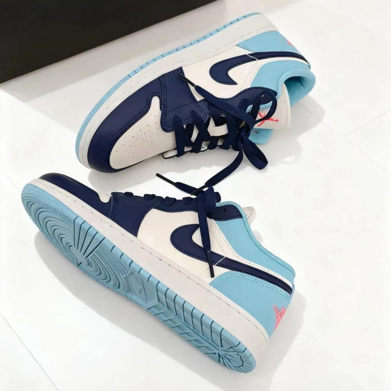 Giày Air Jordan 1 Low 'Sail Blue Chill' 553558-149 (6)