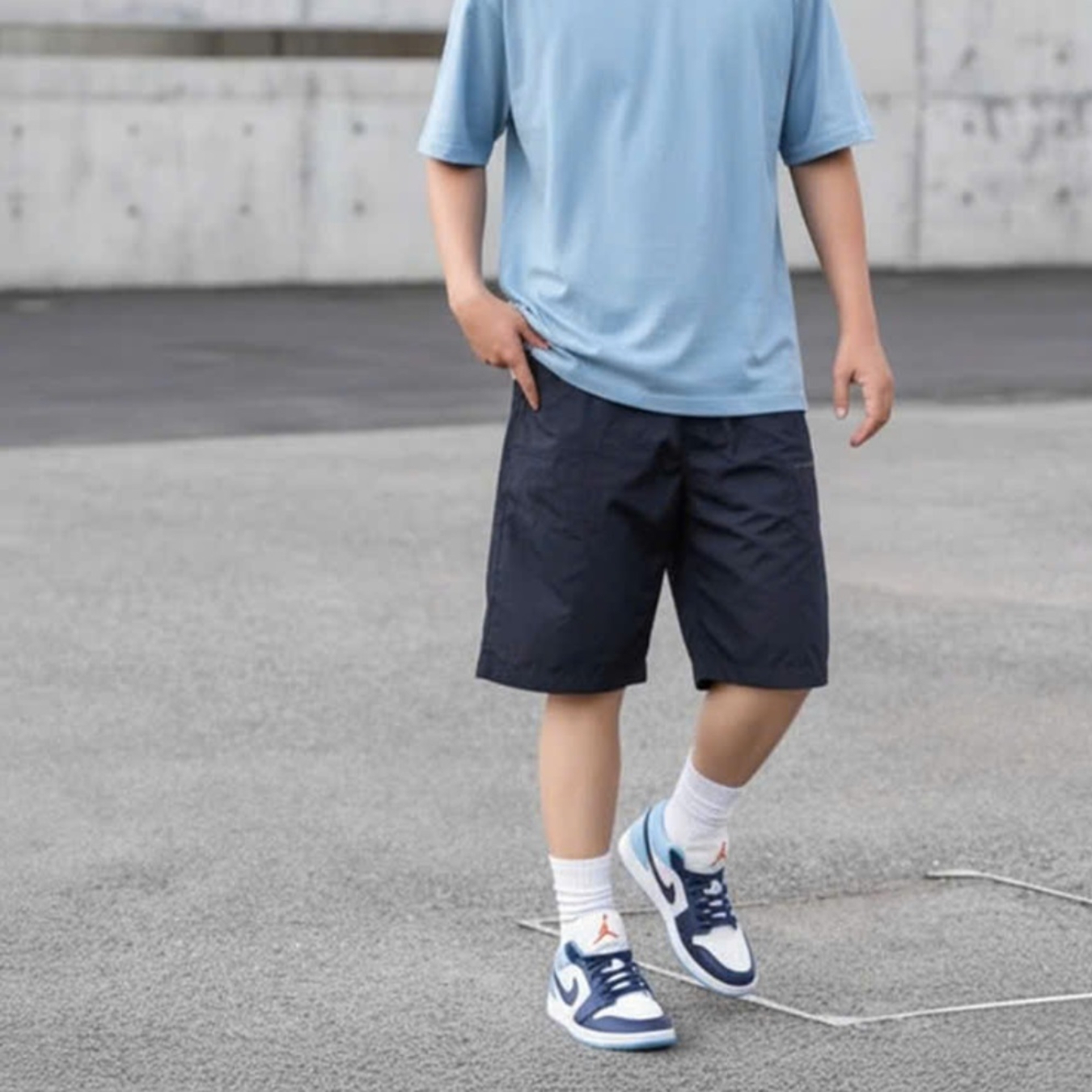 Giày Air Jordan 1 Low 'Sail Blue Chill' 553558-149 (7)