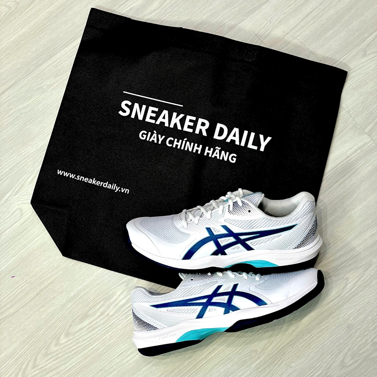 Giày Asics Gel-Game FF Pickleball ‘White_Mako Blue’ 1041A488-102 (5)