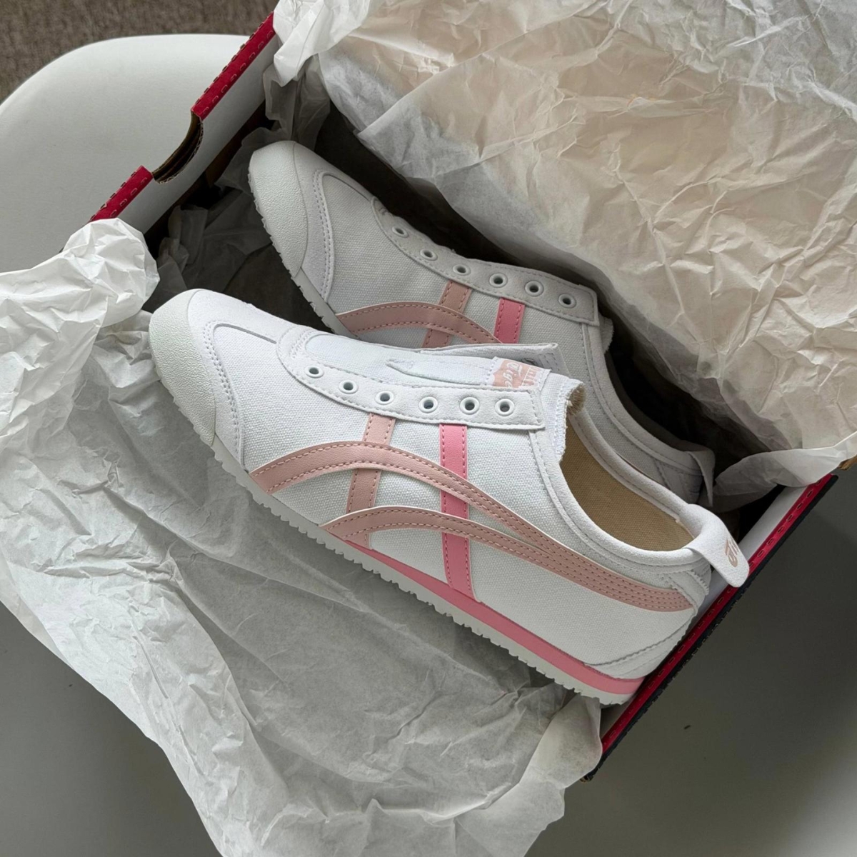 Giày Onitsuka Tiger MEXICO 66 SLIP-ON 'WHITE PEACH GINGER' 1183A360-132 (3)