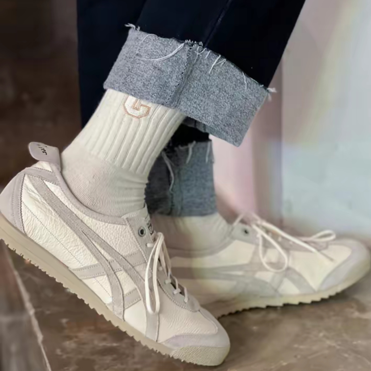 Giày Onitsuka Tiger Mexico 66 SD Cream 1183C015-101 (3)