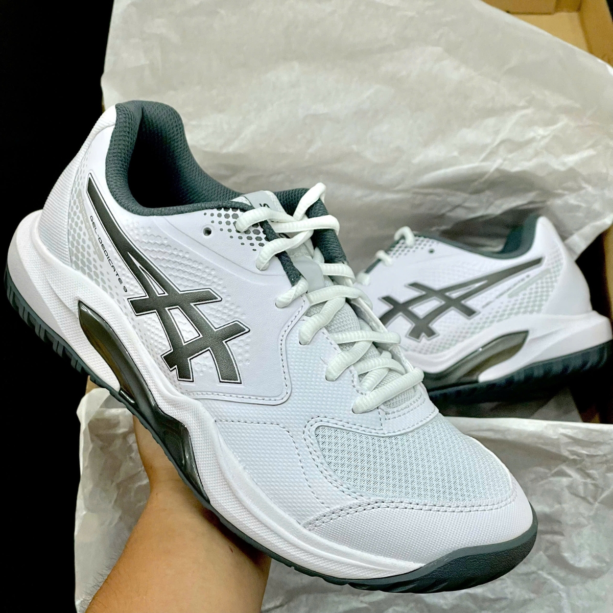 Giày Tennis_Pickleball Asics Gel-Dedicate 9 ‘White_Gunmetal’ 1041A545-100 (4)