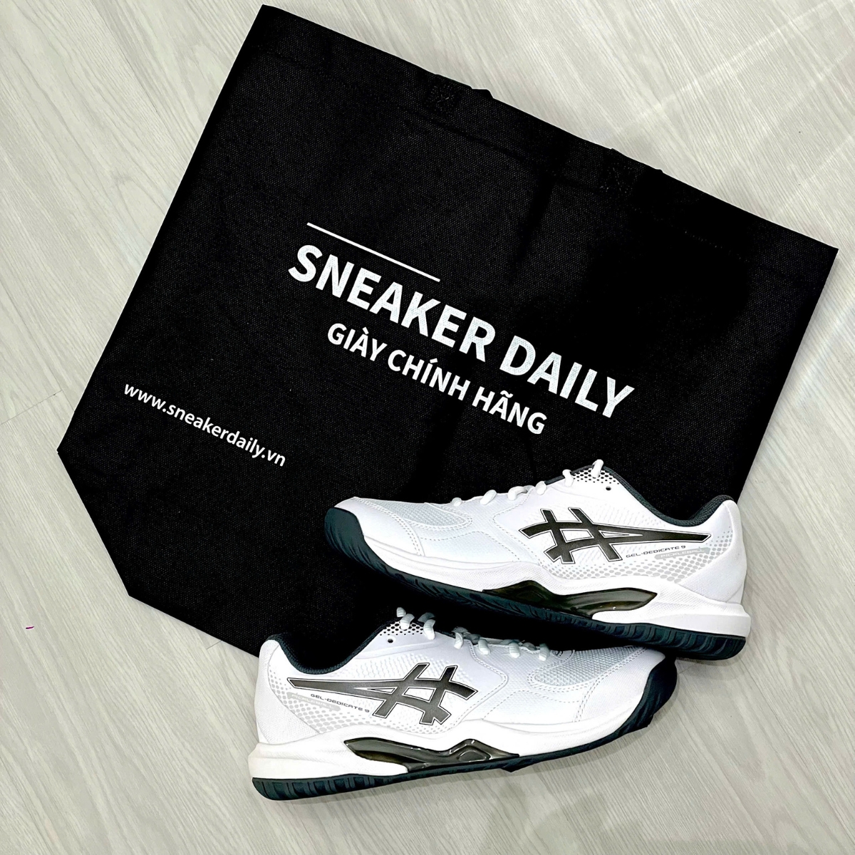 Giày Tennis_Pickleball Asics Gel-Dedicate 9 ‘White_Gunmetal’ 1041A545-100 (5)