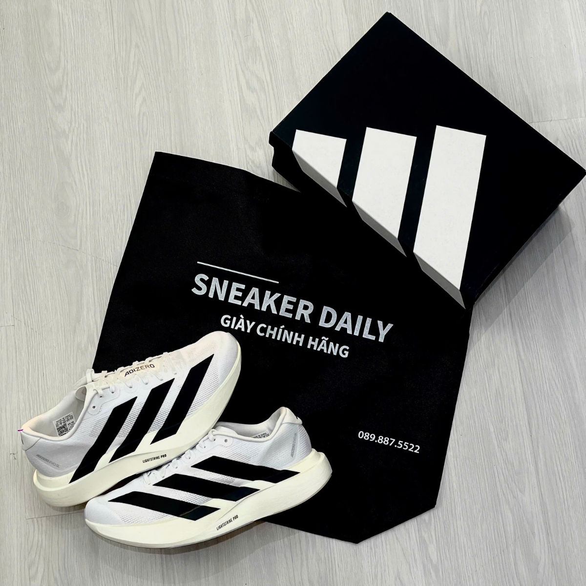 Giày adidas Adizero EVO SL ‘White’ JH6206 (4)