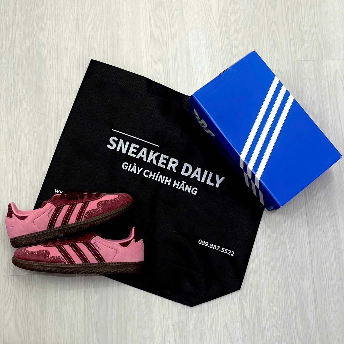 Giày adidas Samba OG ‘Pink Spark Shadow Red’ IH6704 (4)
