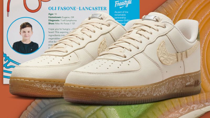 Thiết kế Nike Air Force 1 '07 "Doernbecher" của bệnh nhi Oli Fasone-Lancaster (10 tuổi)