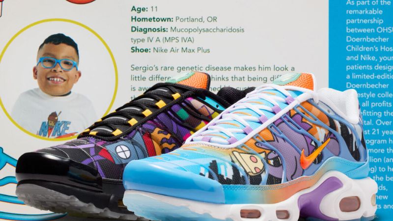 Sergio Cano-Marquez (11 tuổi) mang đến một góc nhìn lạc quan cho đôi Nike Air Max Plus