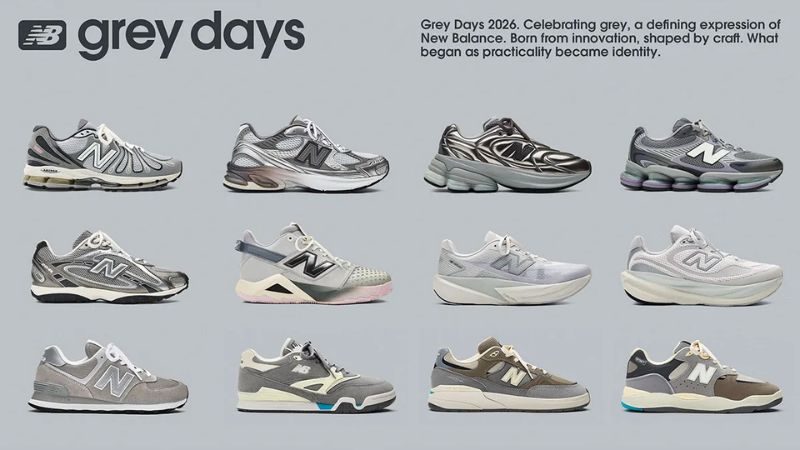 Bộ sưu tập Grey Days của New Balance được ví như bản tuyên ngôn về màu xám bất diệt