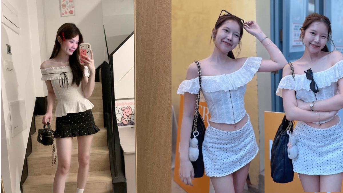 8 típ phối đồ với chân váy chấm bi cực xinh cực phong cách 