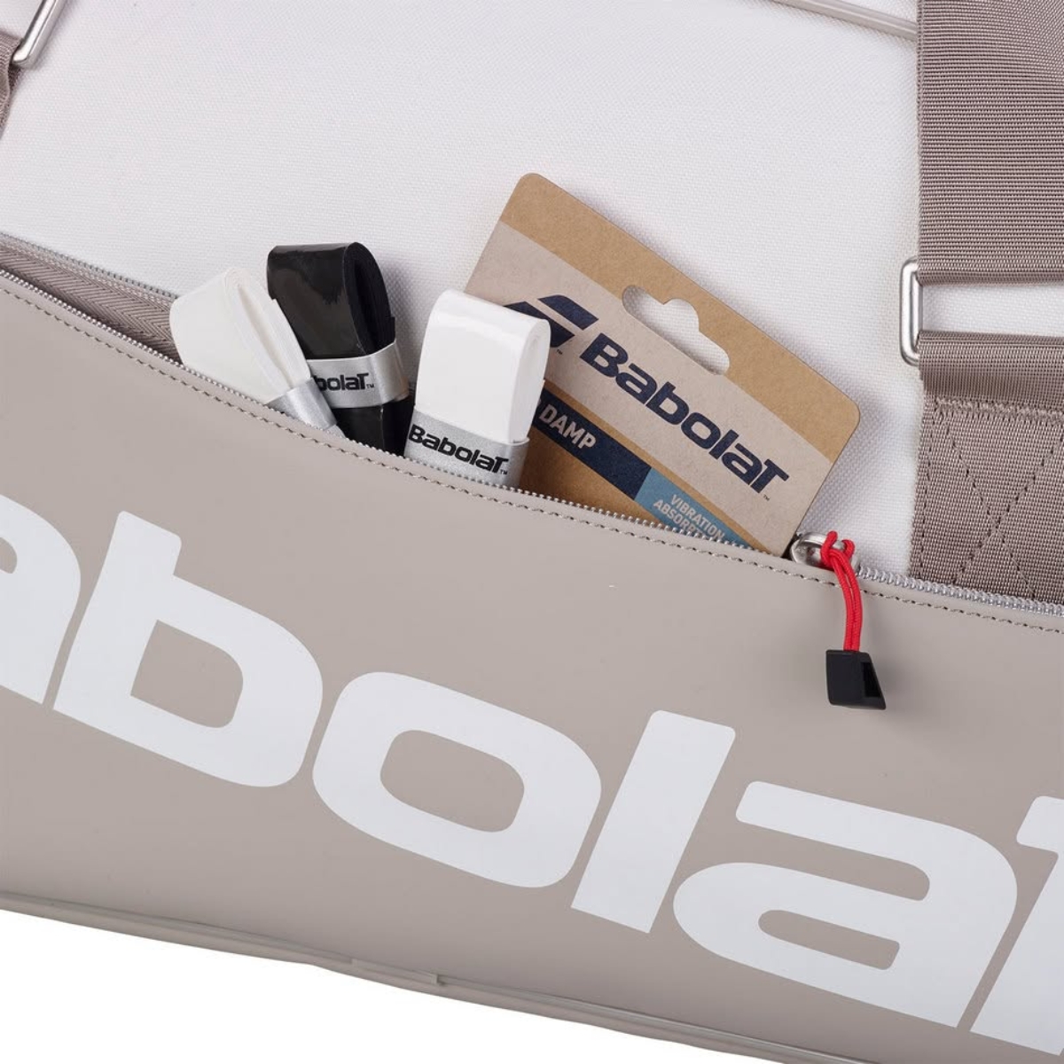 Balo Babolat Court S Racket 'White_Gray' 3324922292952 (5) Balo Babolat Court S Racket 'White/Gray' 3324922292952