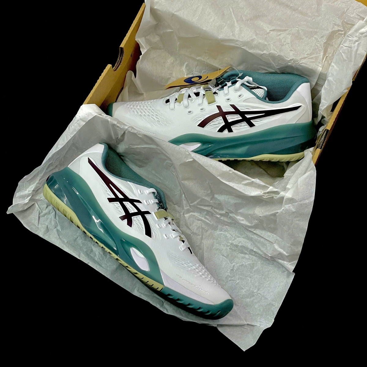 Giày Pickleball/Tennis Asics GEL-RESOLUTION X ‘White/Dark Aubergine’ 1041A481-104