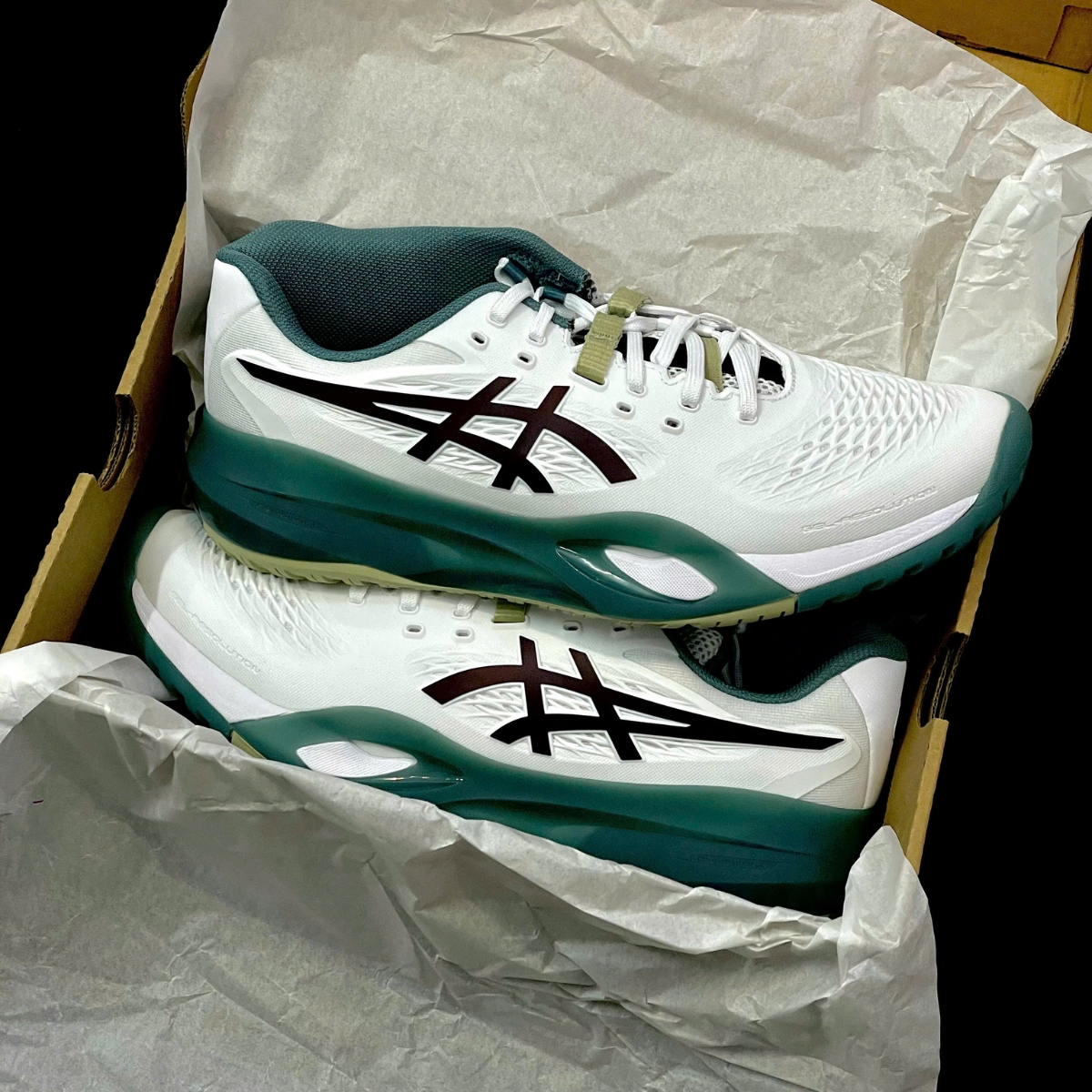 Giày Pickleball/Tennis Asics GEL-RESOLUTION X ‘White/Dark Aubergine’ 1041A481-104