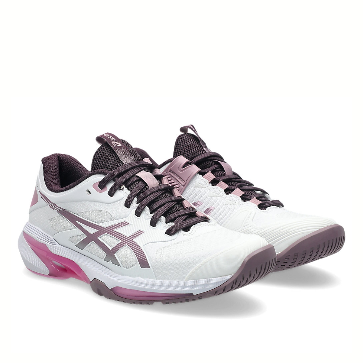 Giày Pickleball_Tennis Asics SOLUTION SPEED FF 4 'White_Dusty Mauve' 1042A307-102 (2)