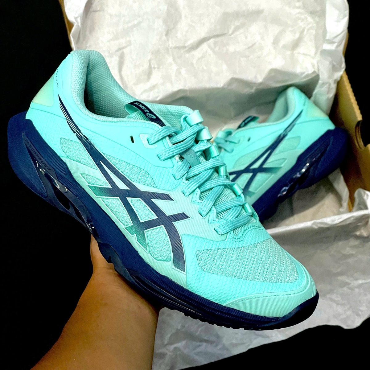 Giày Pickleball_Tennis Asics SOLUTION SPEED FF 4 ‘ILLUMINATE MINT’ 1041A532-401 (4)