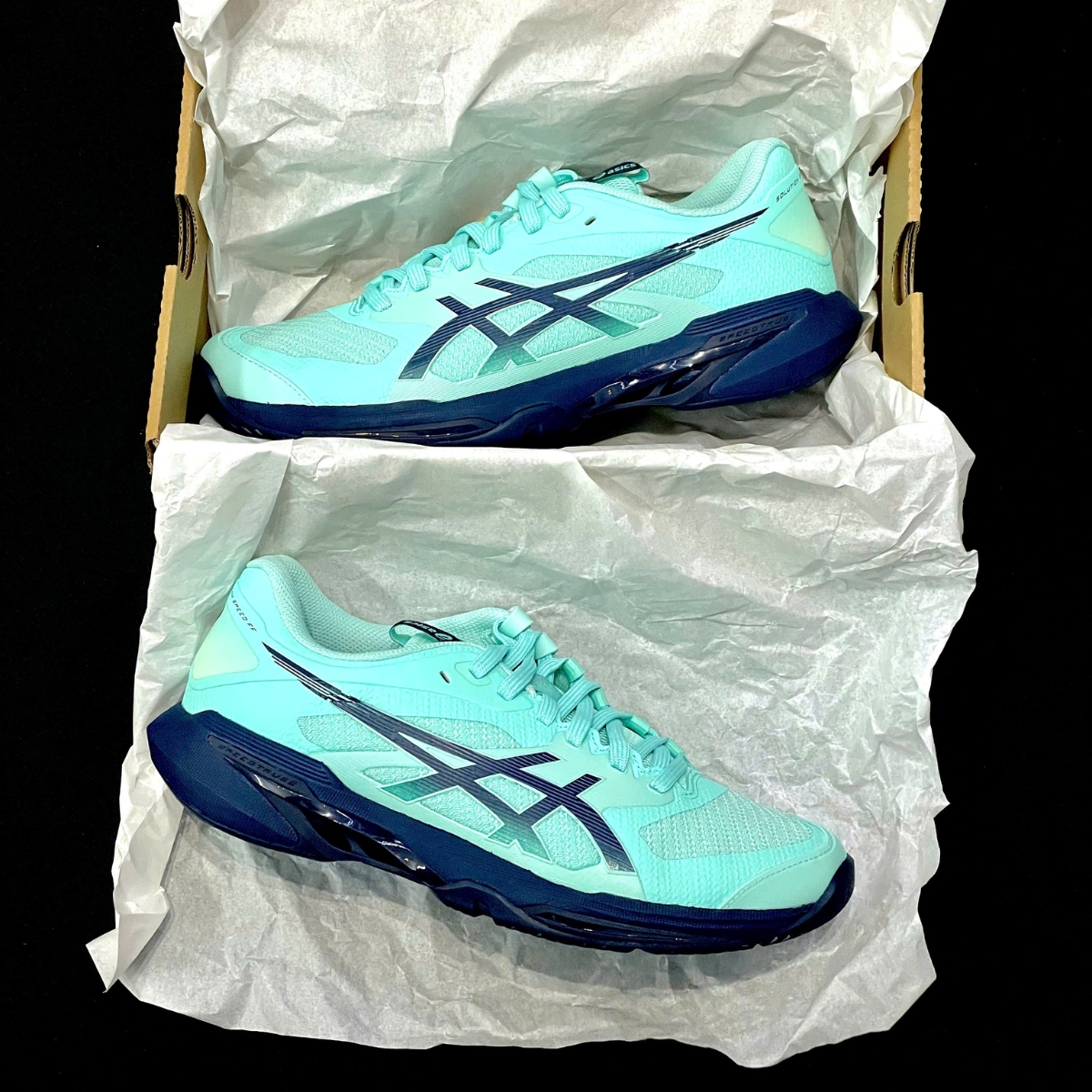 Giày Pickleball_Tennis Asics SOLUTION SPEED FF 4 ‘ILLUMINATE MINT’ 1041A532-401