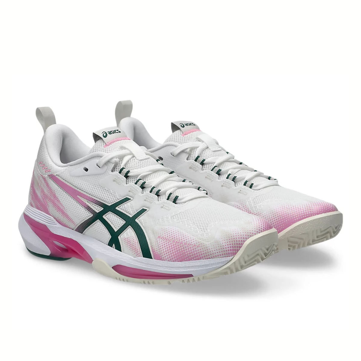Giày Pickleball_Tennis Asics SONICSMASH FF 'White_Jewel Green' 1042A311-101 (2)